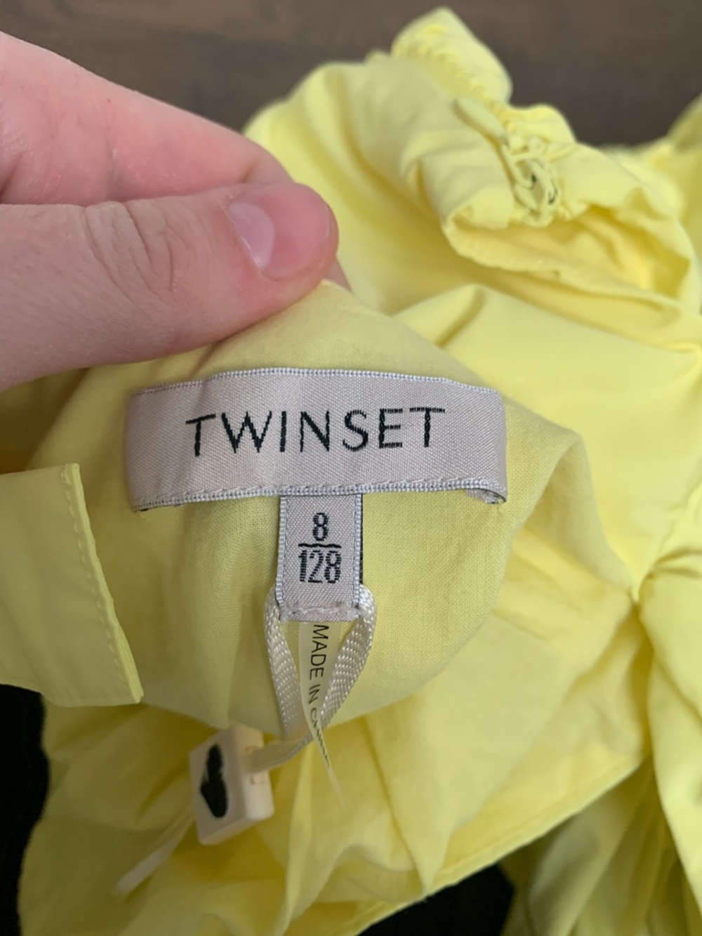 Twin-Set Yellow Ruffled Dress - Picture 7 of 8